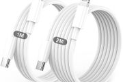 USB C to Lightning Cable 2Pack 1M +2M MFi Certified, Fast Charging USB C iPhone Charger Cable Lead for Apple iPhone 14 13 12 11 Pro Max X XR XS 8 Plus, for iPad- Type C to Lightning Cable