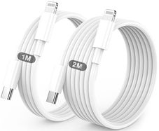 USB C to Lightning Cable 2Pack 1M +2M MFi Certified, Fast Charging USB C iPhone Charger Cable Lead for Apple iPhone 14 13 12 11 Pro Max X XR XS 8 Plus, for iPad- Type C to Lightning Cable