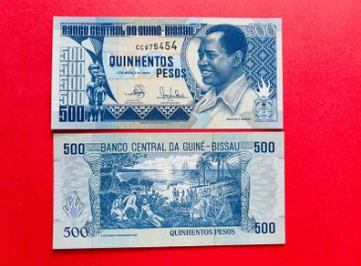 Guinea - Bissau  500 Pesos.  ( Uncirculated )1990