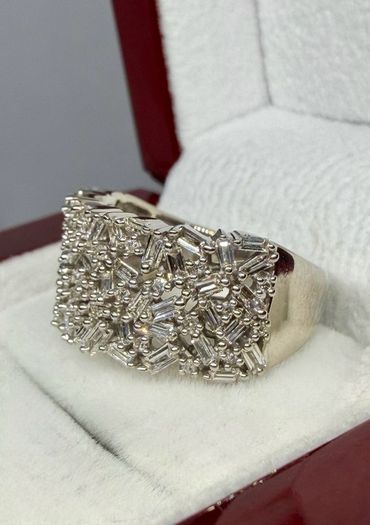 Diamond Lab-Grown Diamond Firecracker Statement Ring