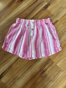 Girls pink and white stripe shorts age 8-9 excellent condition!