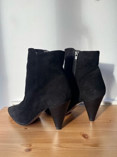 Dune Odell black suede heeled boots, 8/41
