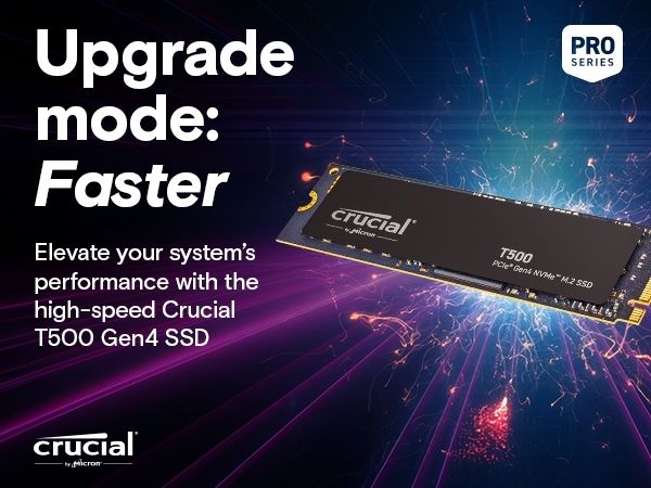 Crucial T500 SSD, 4TB, new!