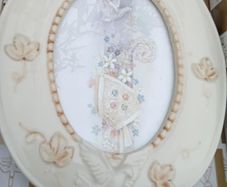 NEW Oval Confirmation Picture Frame