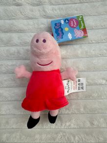 Peppa Pig Clip On Mini Puppet Keychain Plush Soft Toy approx. 18cm. Dirty Please see photos