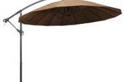 Hanging Parasol Taupe 3 m Aluminium Pole