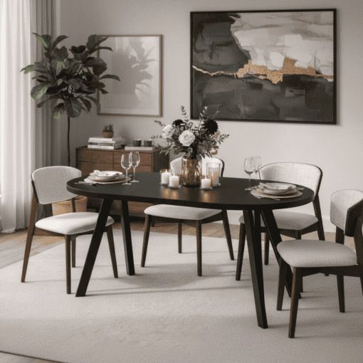 Marco Modern Extendable Round Dining Table 100-140