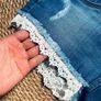 Superdry Womens Lace Edge Hot Shorts 26 Bnwt Image 7