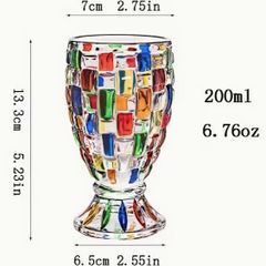 Vintage Italian Wine Glass, set of 4 glasses.