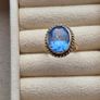 Ring gold 9k 375  with blue amethyst size L (51)( around 6g) Image 4