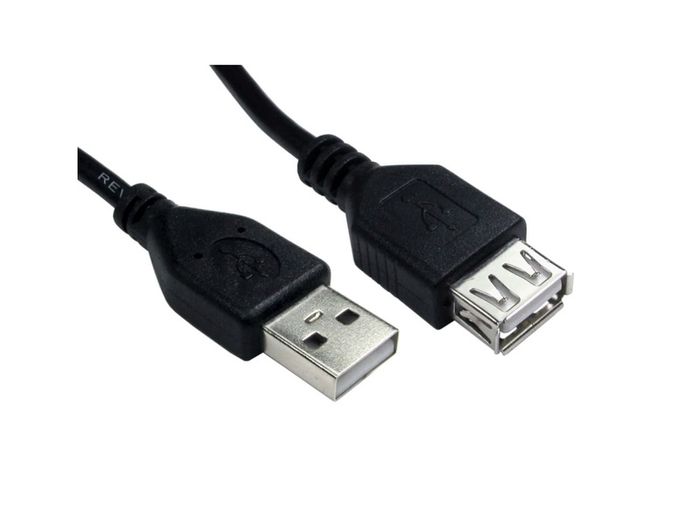 1m Extension USB cable (Male USB-A - Female USB-A)