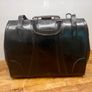 Vintage Black Leather Doctor's Bag / Gladstone Bag Image 4