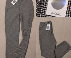 Grey Gingham Trousers, New With Tags