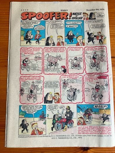 Comic: 'Sparky' no. 512 (09/11/1974)