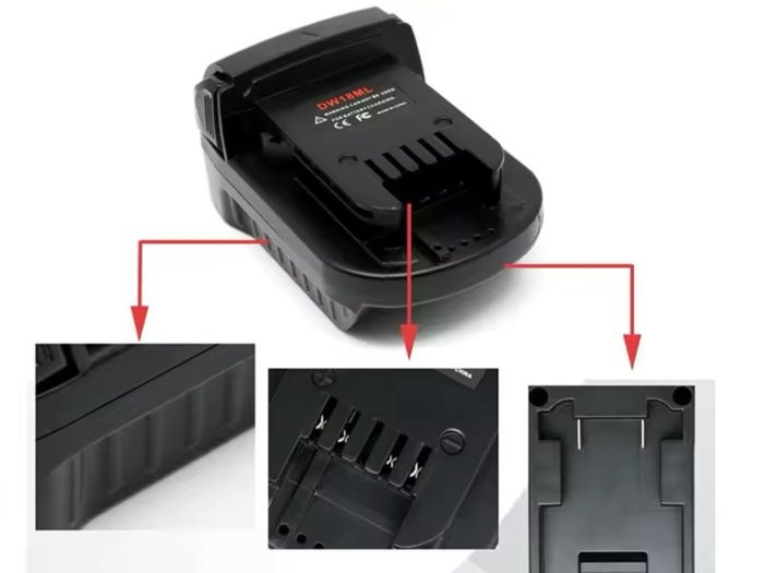 Battery Adapter Converts For Dewalt 18V Battery Convert For Dewalt 20V Battery To For Milwaukeee 18V Tool Use
