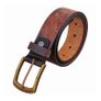 Premium Embossed Genuine Leather Belt Stylish Vintage Designer Belt Durable Formal & Casual Waist Belt Image 9