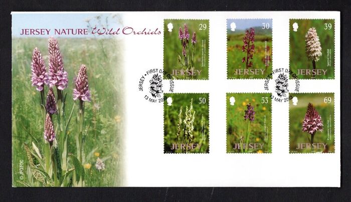 2003 Jersey Wild Orchids Commemorative Stamps First Day Cover (FDC)