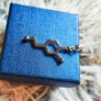 Silver Necklace with Chemical Molecule design Image 8
