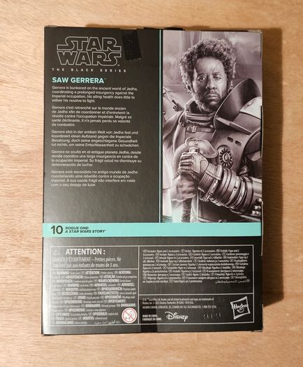 Star Wars Saw Gerrera Deluxe Edition 6" Scale Black Series New & Unopened