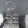 Antique EPNS  Crystal Cut Glass Cruet Set Image 2