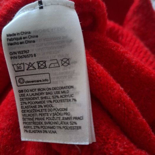 H&M Red Wool Jumper