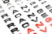 3d ABS Logo Range Rover Emblem Letters Car Hood Badge Bonnet Sticker For Range Rover L320 L322 L405 L494 Vouge Discovery Evoque