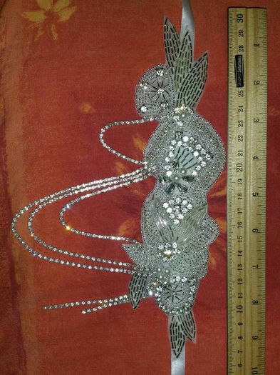 Stunning Vintage Bridal Headpiece Ivory Large