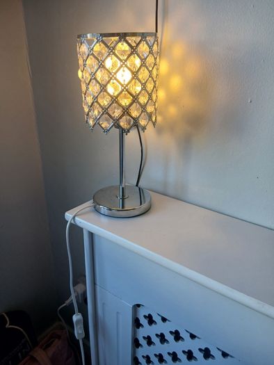 Crystal effect table lamps - set of 2