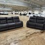 Grey & Black Valencia Sofa Sets Image 2