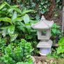Japanese Garden Lantern -36cm Cast Concrete Pagoda -Handmade Dublin Image 4