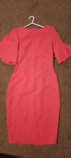 Red Dress Knee Length (Size:10)