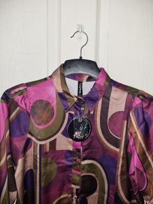 Rant & Rave Satin Shirt Size 10 (nwt)