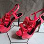 Stiletto High Heel Platform  pink shoes bow ASOS uk5 Image 5