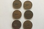 Coins - Eire Halfpennies X 6 .