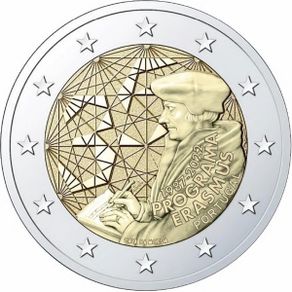 Portugal 2 Euro Commemorative Coin 2022 - Erasmus. UNCIRCULATED.