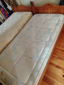 Two Single beds and mattresses