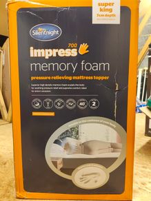 Silent Night Memory Foam Mattress Topper Super King