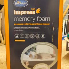 Silent Night Memory Foam Mattress Topper Super King