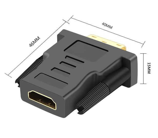 DVI male to HDMI female converter adapter
