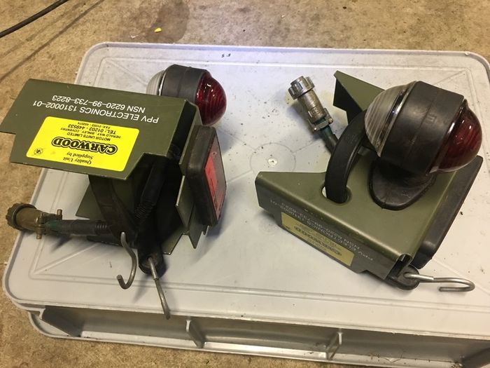 military side lights , 2 off , for Landrover /trailer or other.