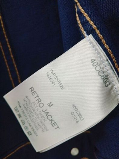 Wrangler navy jacket, short navy jacket