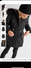 Next fully lined hooded winter coat age 12 as new!