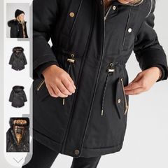 Next fully lined hooded winter coat age 12 as new!