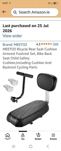 kids bike seat