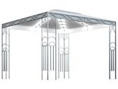 Gazebo with String Lights 300x300 cm Cream