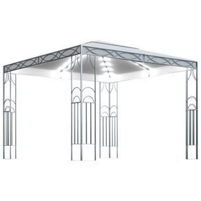 Gazebo with String Lights 300x300 cm Cream