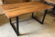 Solid Acacia Wood Dining Table 160 - Rustic