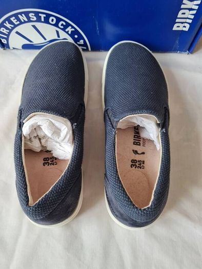 Birkingstock oswego canvas slip on Size 5 eu 38 midnight Navy Brand new boxed