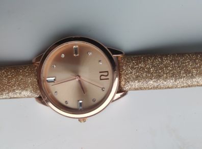River Island golden watch barely used