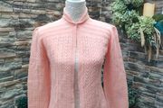 Cute Baby pink peachy fine knit cardigan